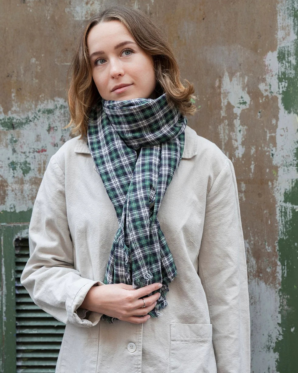 Fog Linen Work Tuz Fringe Linen Scarf - Logan