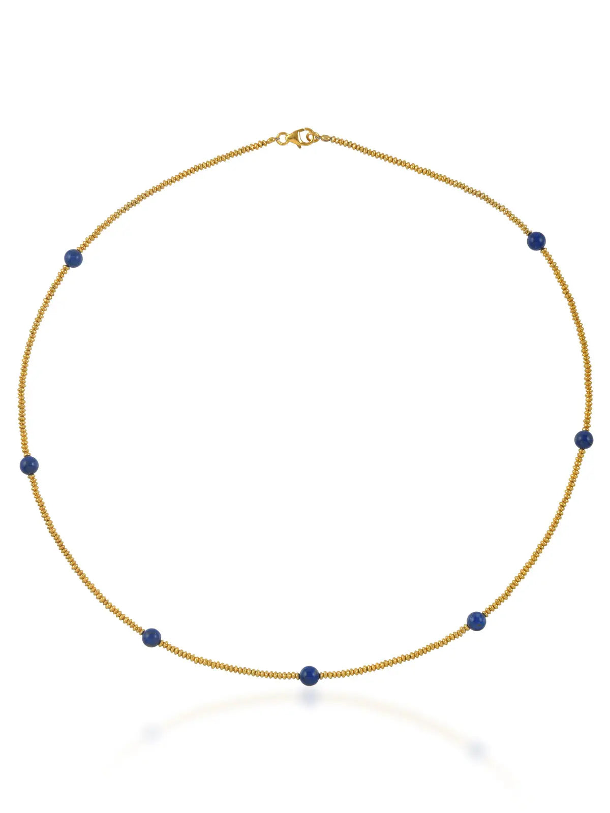 Shyla Cami Necklace Lapis and Gold