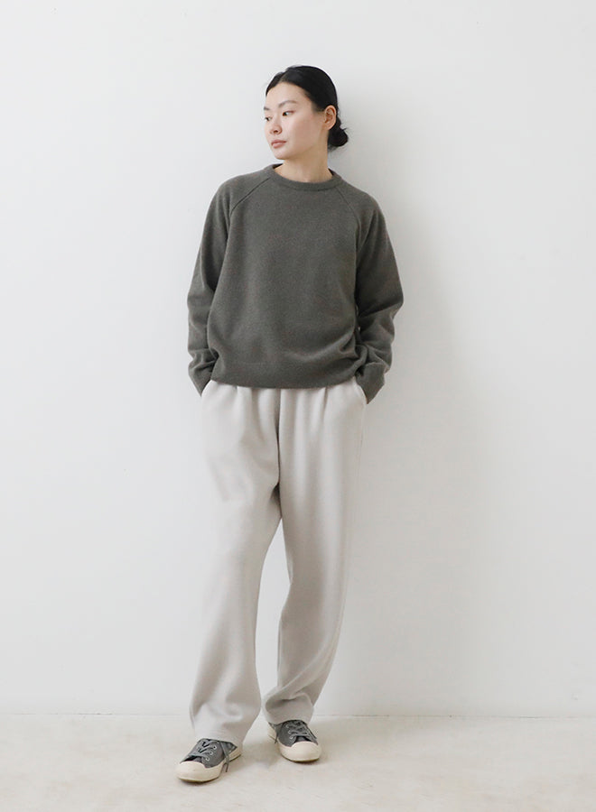 evam eva Press Wool Raglan Pullover - Moss