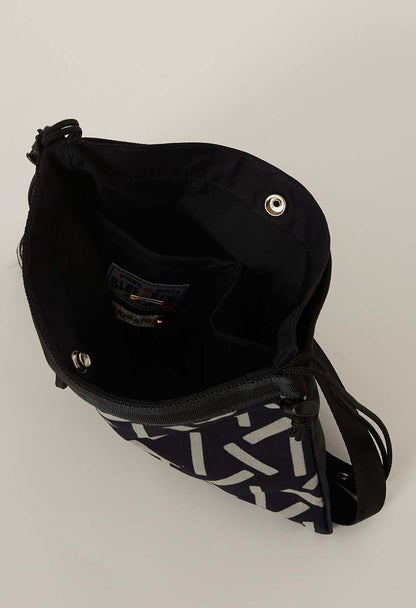Blue Blue Japan Indigo Nylon Satin Shoulder Bag