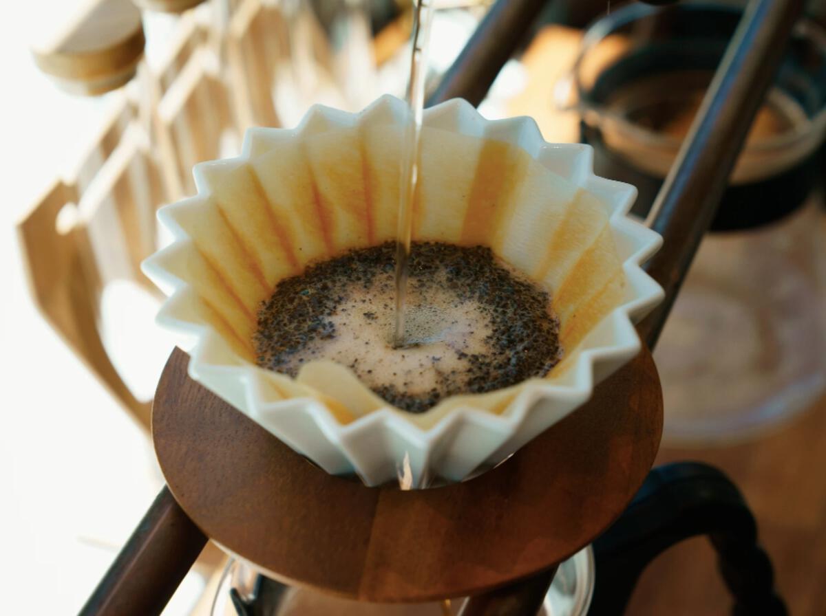 Origami Dripper Holder - Wood