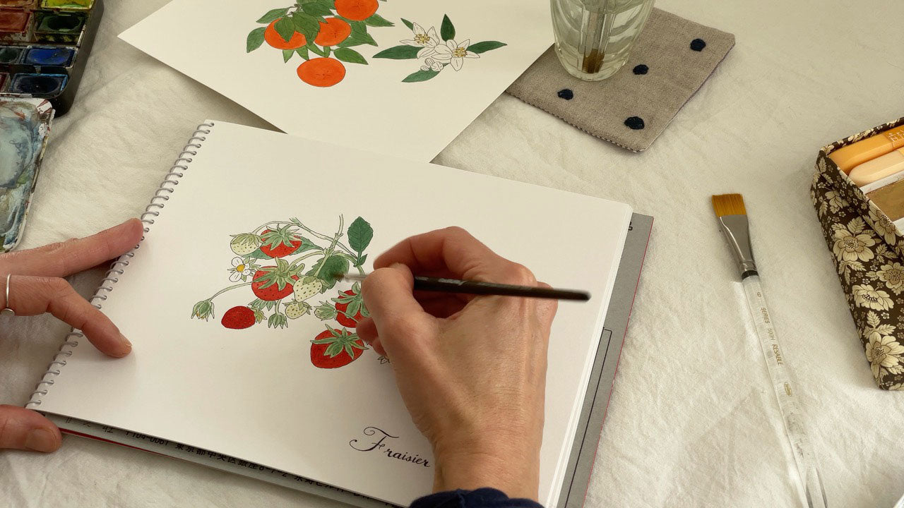 Fog Linen Work x Isabelle Boinot - Snow Rabbit Tray