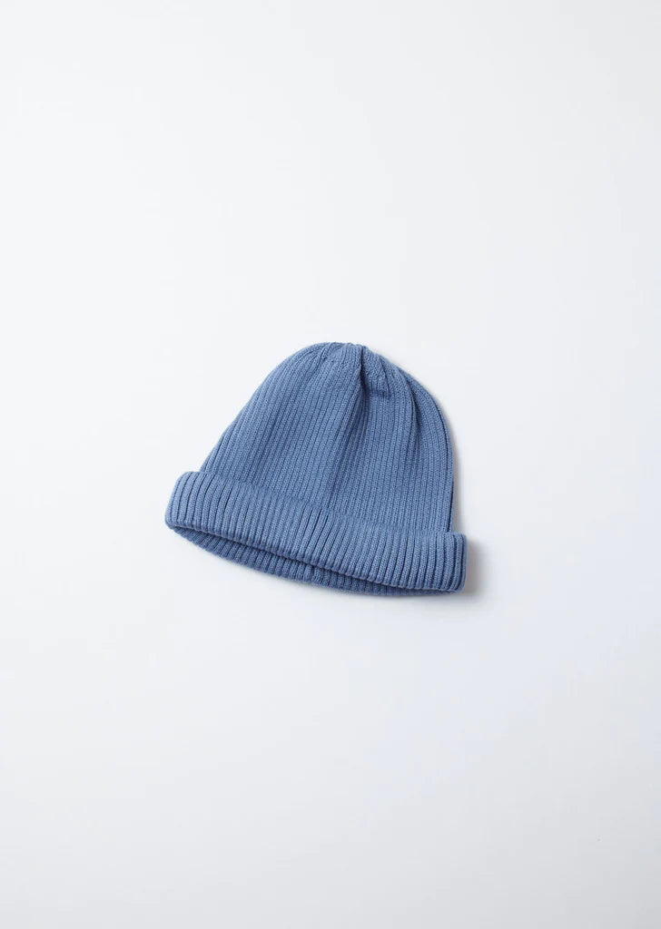 Rototo Cotton Rollup Beanie (Light Blue)