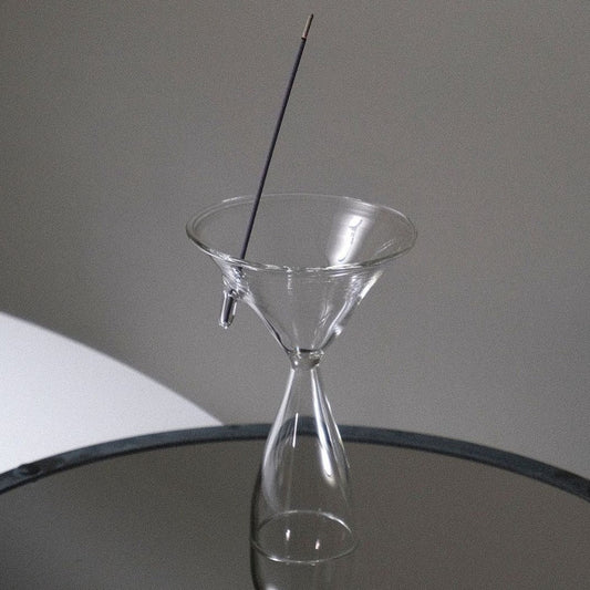 Clear B Glass Incense Holder/Burner - Size M