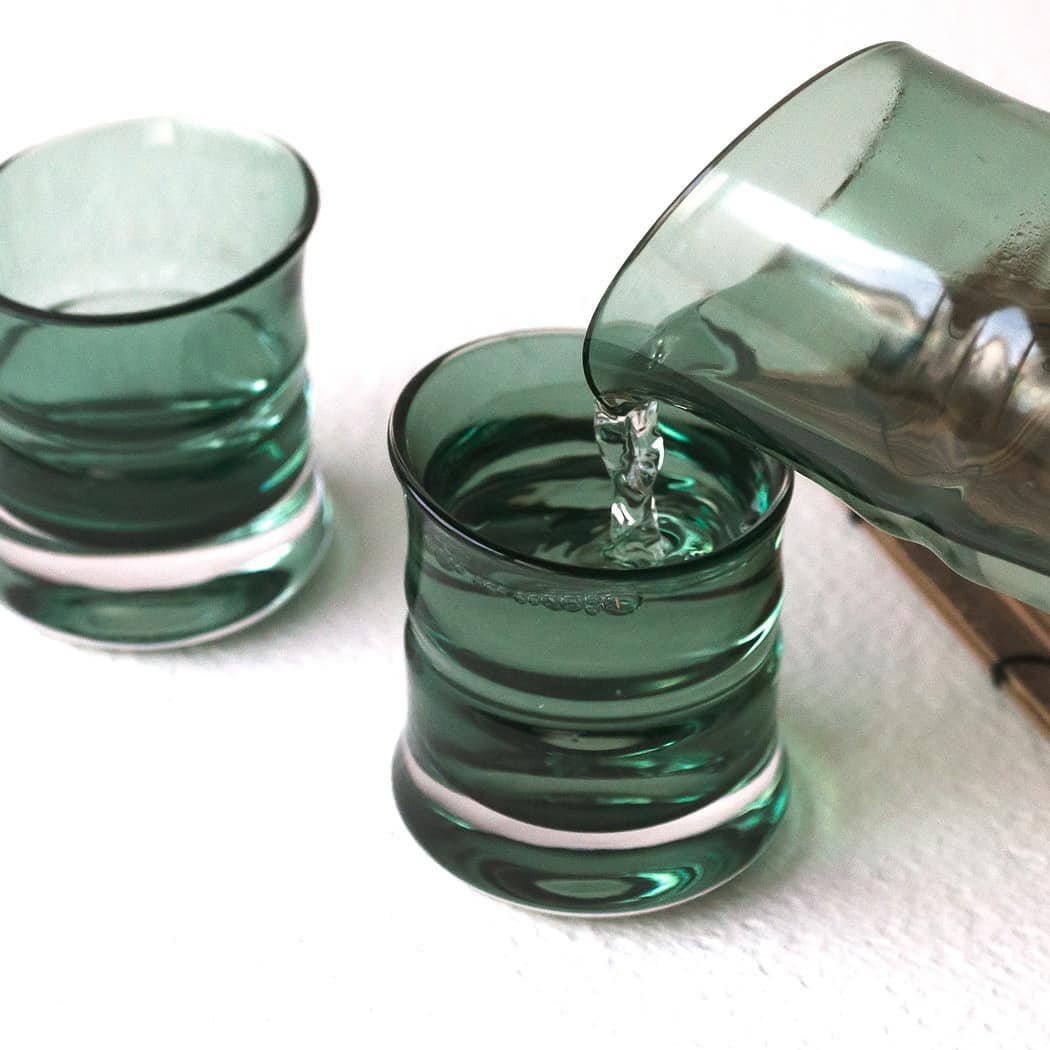 HIROTA Bamboo Sake Set - Green