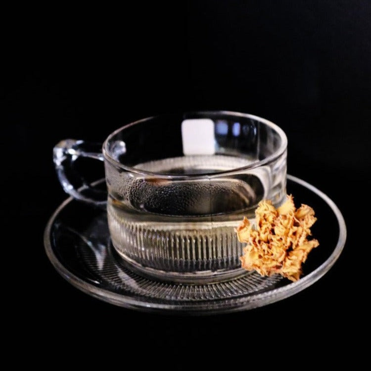 HIROTA Showa Style Coffee Cup & Saucer - Clear