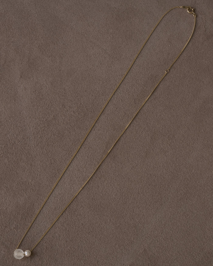 Hario Glass K10 Necklace - Snow Pearl