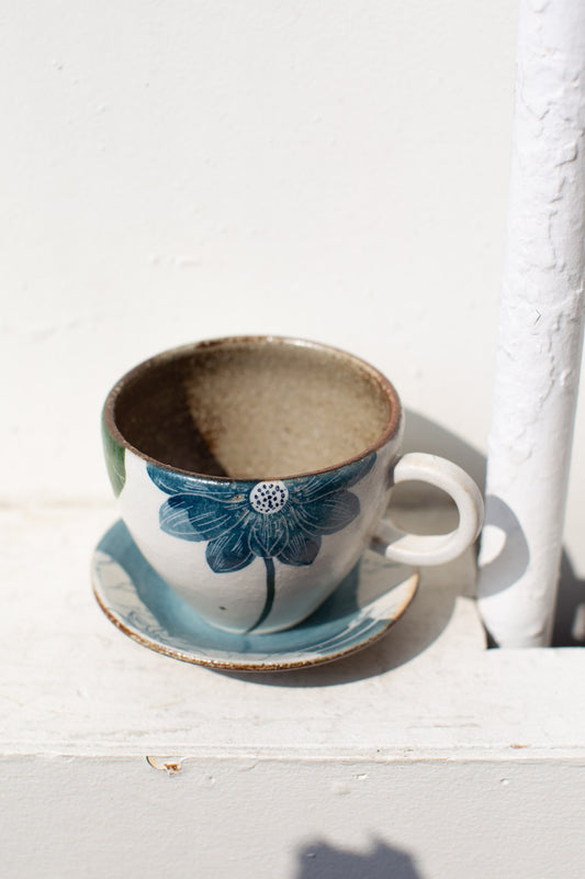 Blue Lotus Mug by Momoko Otani
