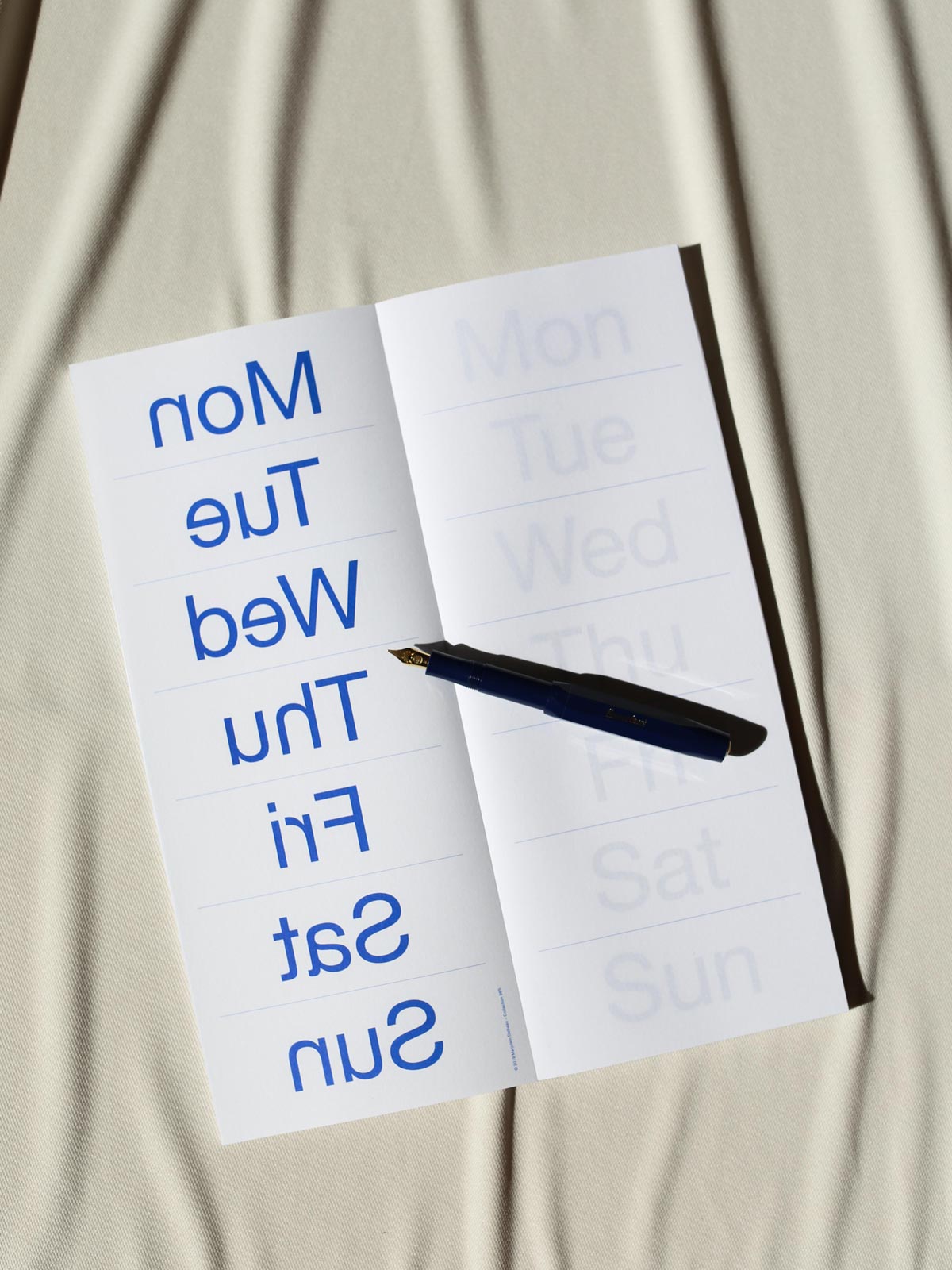 Marjolein Delhaas Weekly Notepad (New colour: Candyfloss)