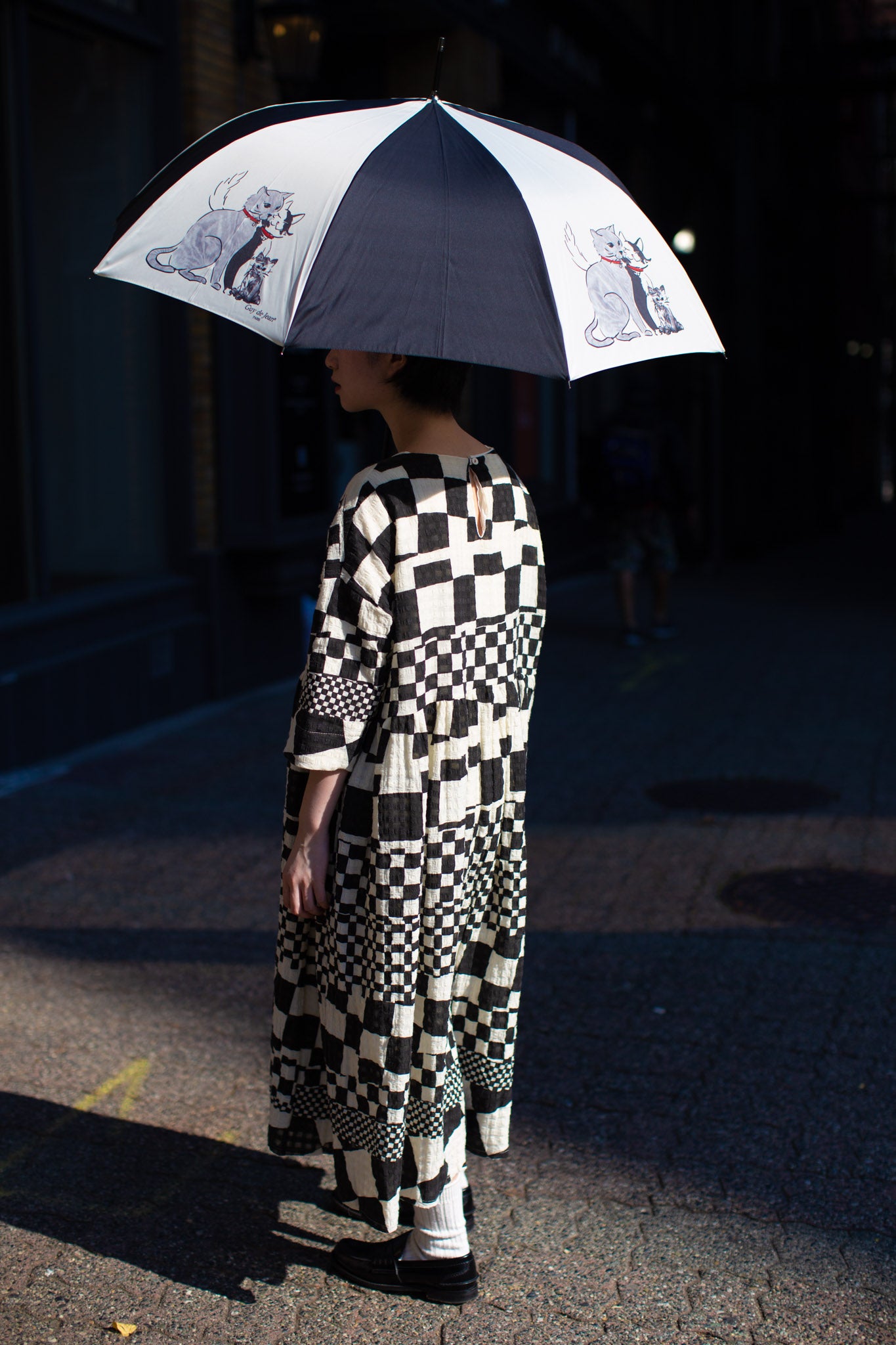 Guy De Jean Automatic Umbrella (Cat Family)
