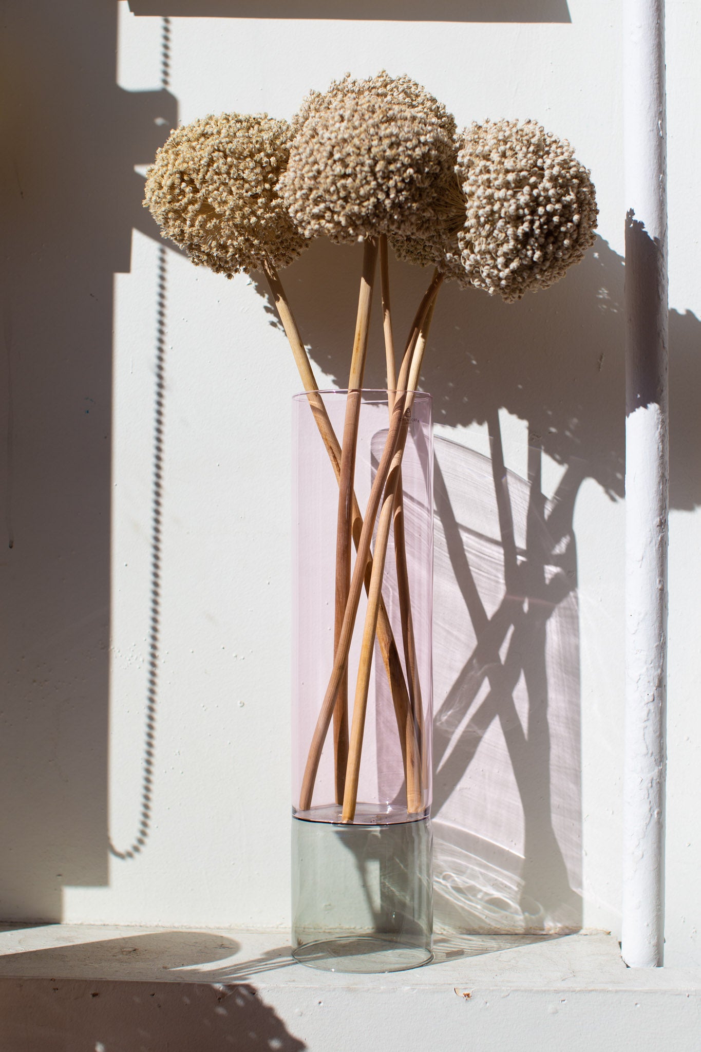 ICHENDORF Milano BAMBOO Vase 37cm Pink/Smoke