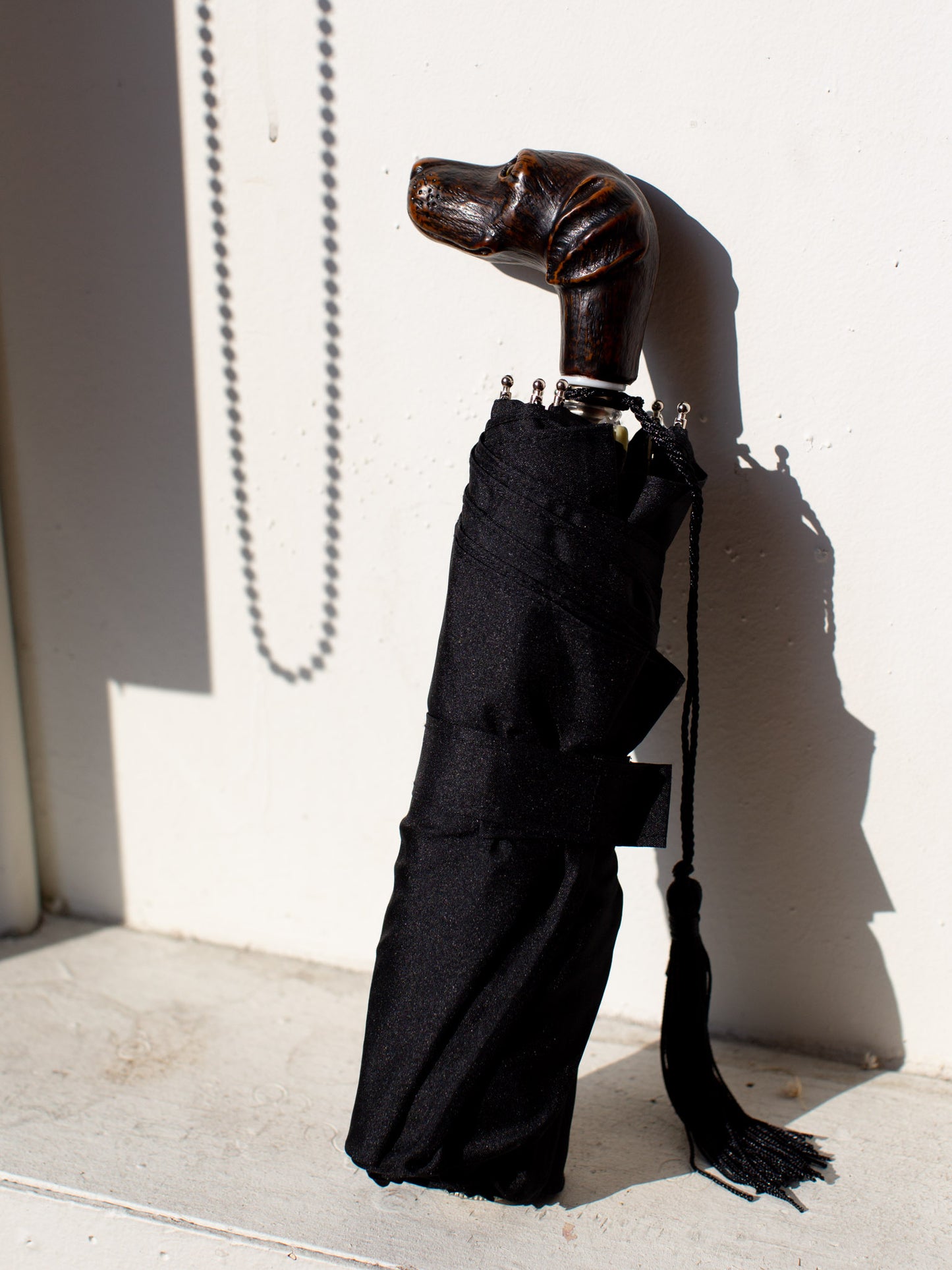 Guy De Jean Compact Umbrella (Dog/Black)