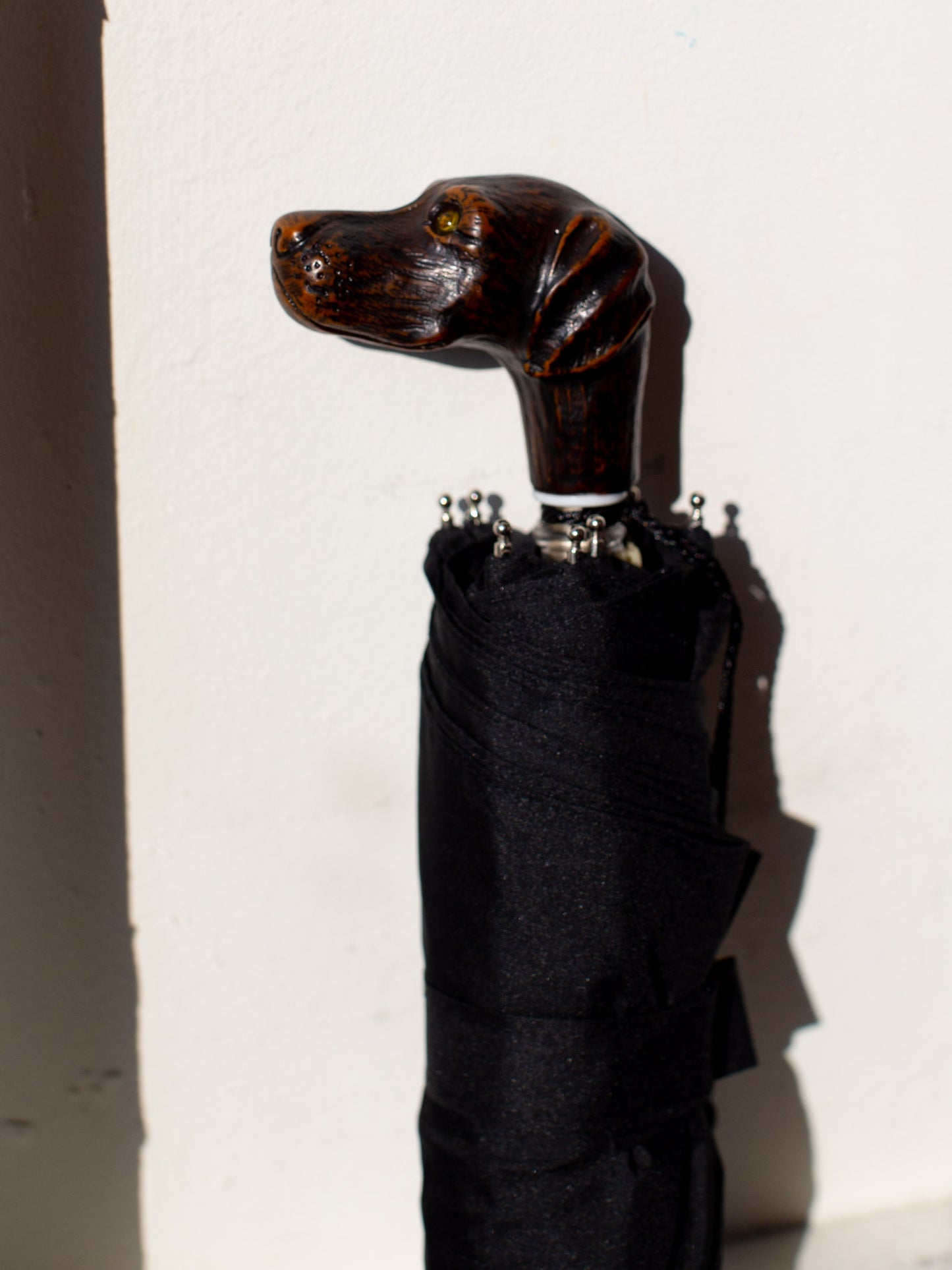 Guy De Jean Compact Umbrella (Dog/Black)