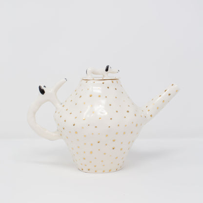 (20% off) Polka Dot Dog Teapot by Eleonor Bostrom