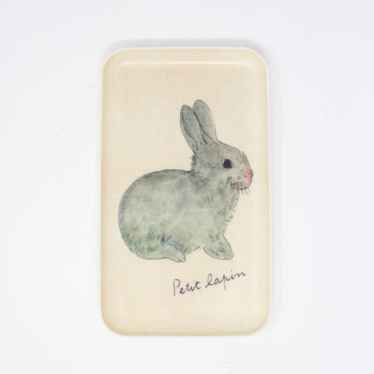 Fog Linen Work x Isabelle Boinot - Snow Rabbit Tray