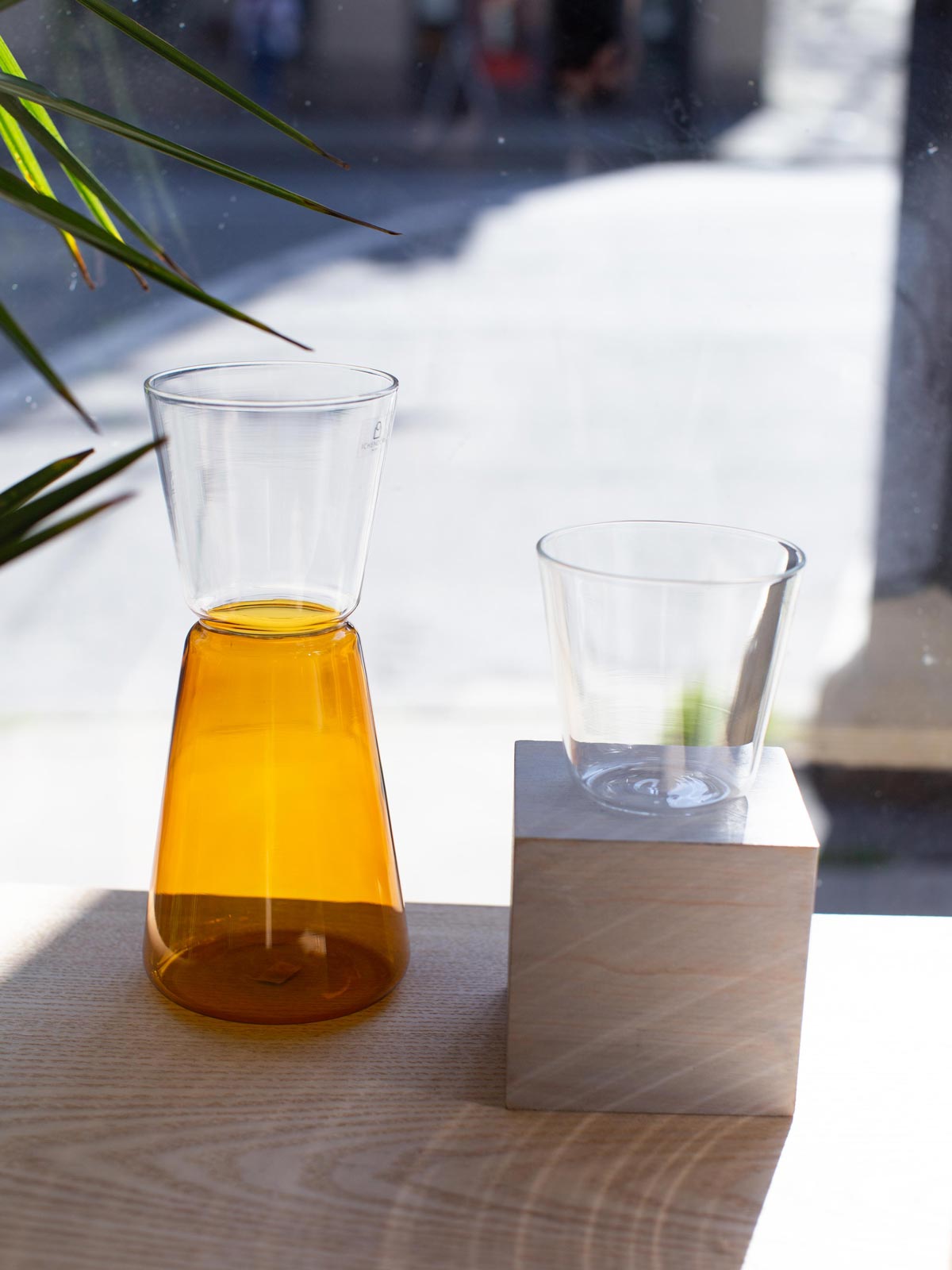 ICHENDORF Milano High Rise Pitcher+Glass Set (Amber/Clear)