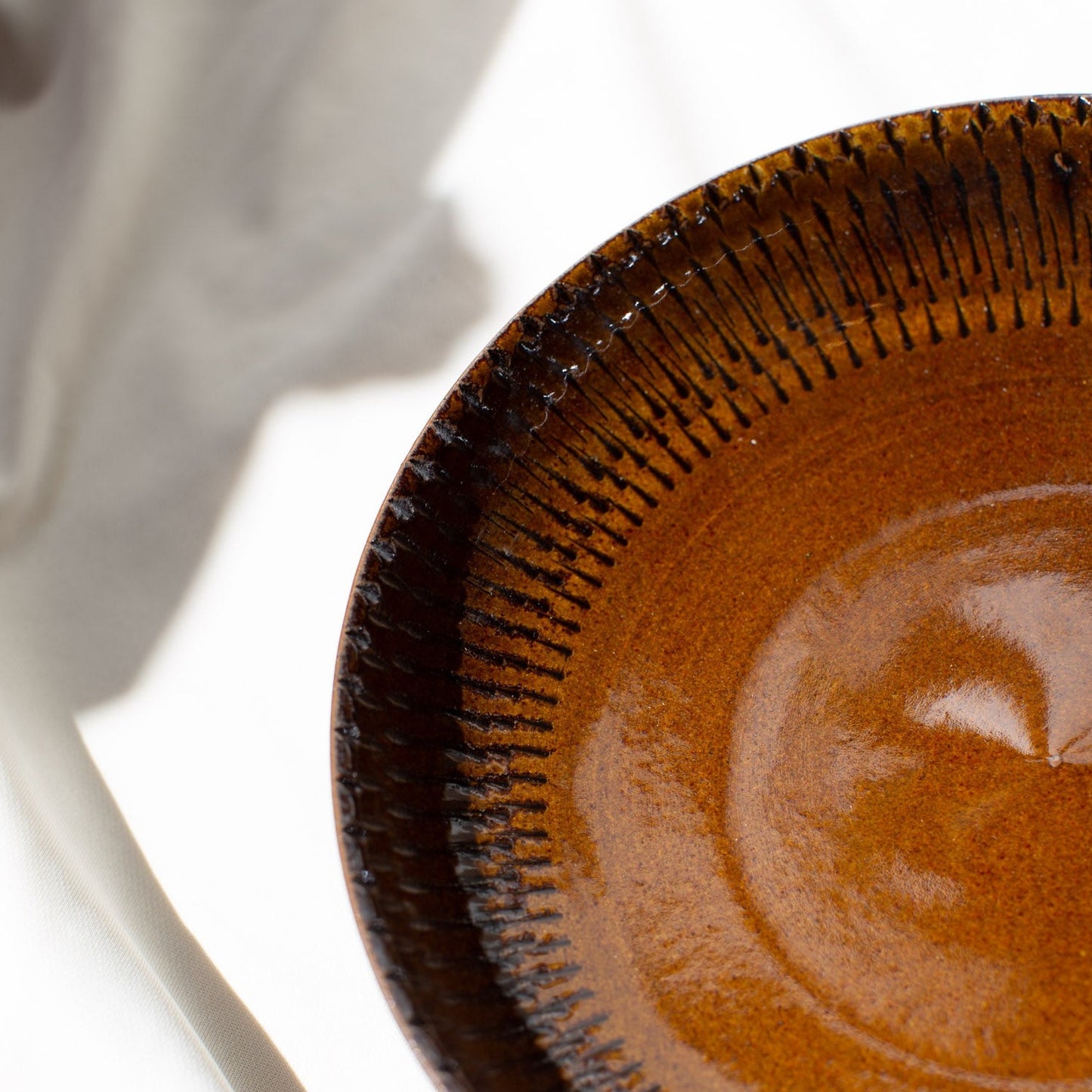 (20% off) Koishiwara Pottery 小石原烧 - Dark Brown Plate (BR3)