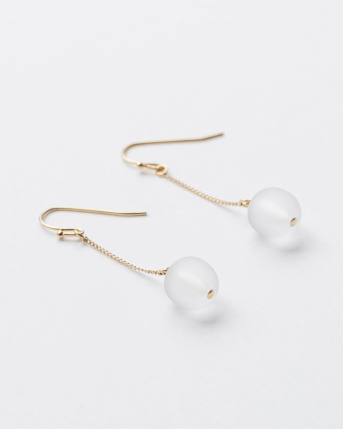 Hario Glass Earring - Snow Sabon スノーサボン