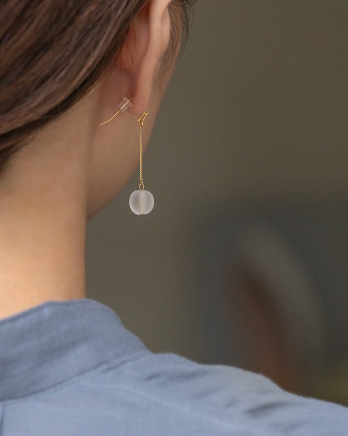 Hario Glass Earring - Snow Sabon スノーサボン