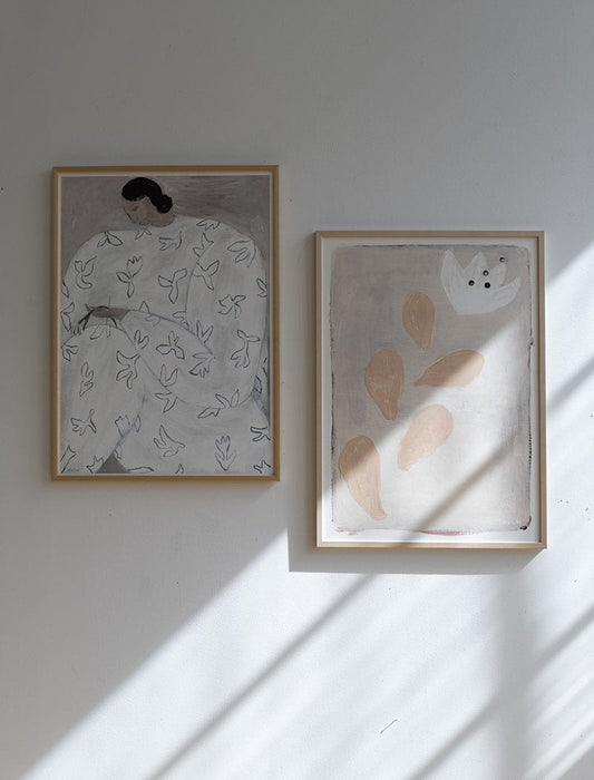 Fine Little Day Poster - Lady in White by Sofia Lind