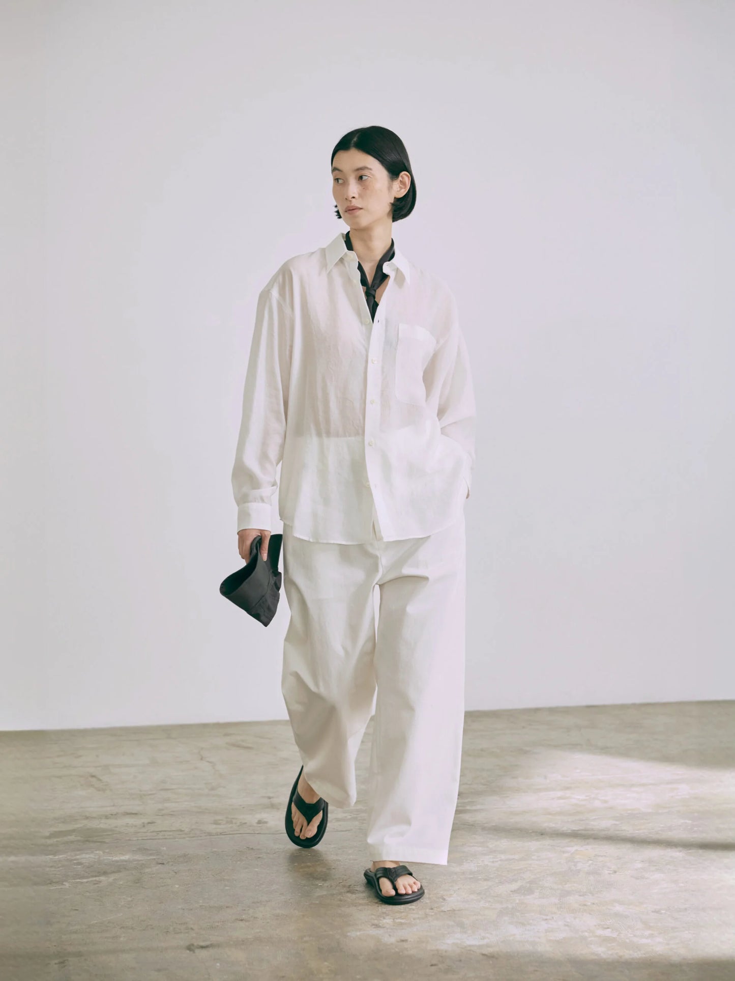 [Arriving Soon] Nicholson & Nicholson Clea Silk Shirt - Off-white