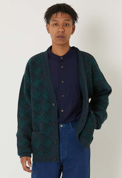 Blue Blue Japan Unisex "Wind Flow" V-neck Cardigan