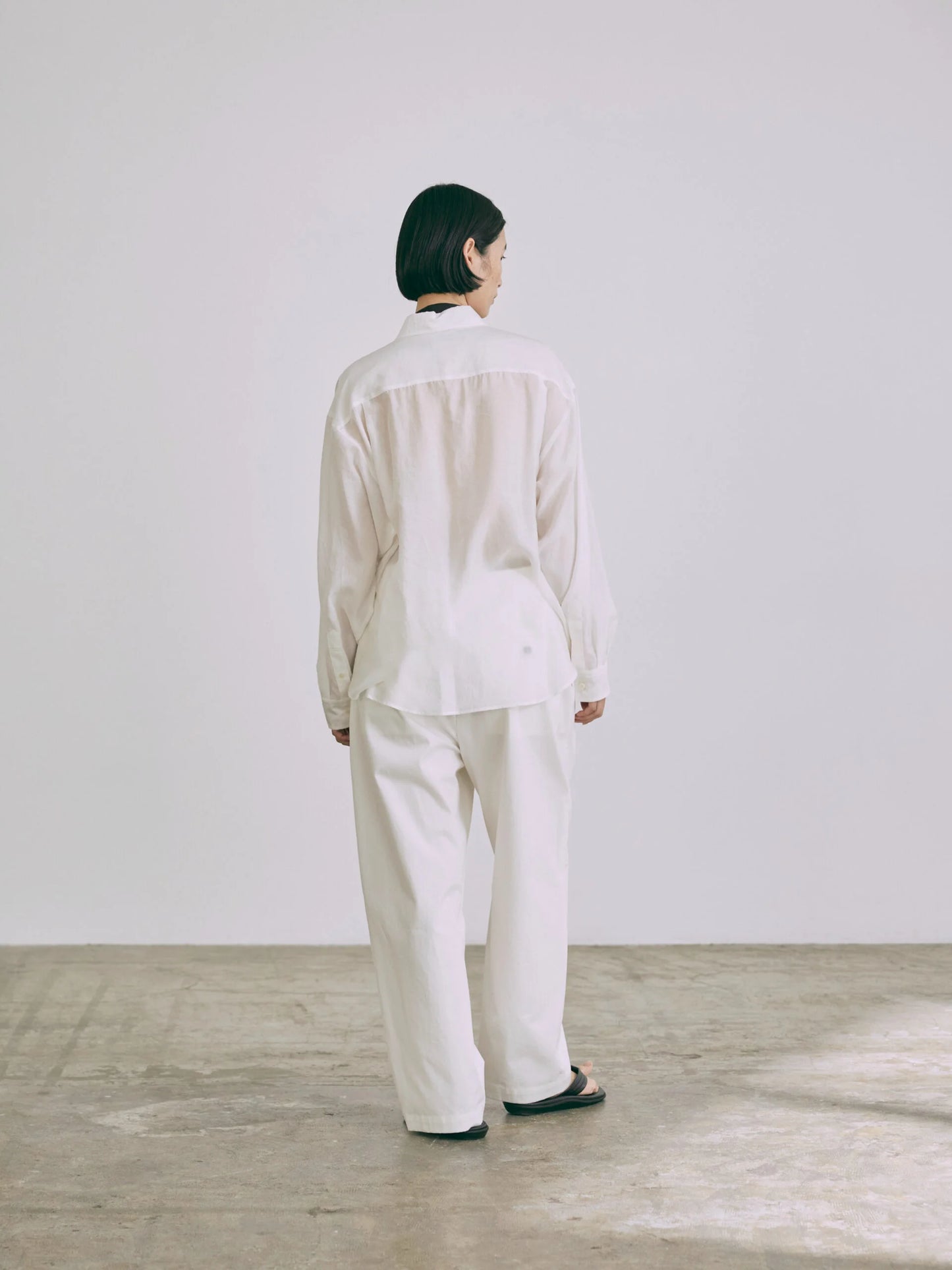 [Arriving Soon] Nicholson & Nicholson Clea Silk Shirt - Off-white