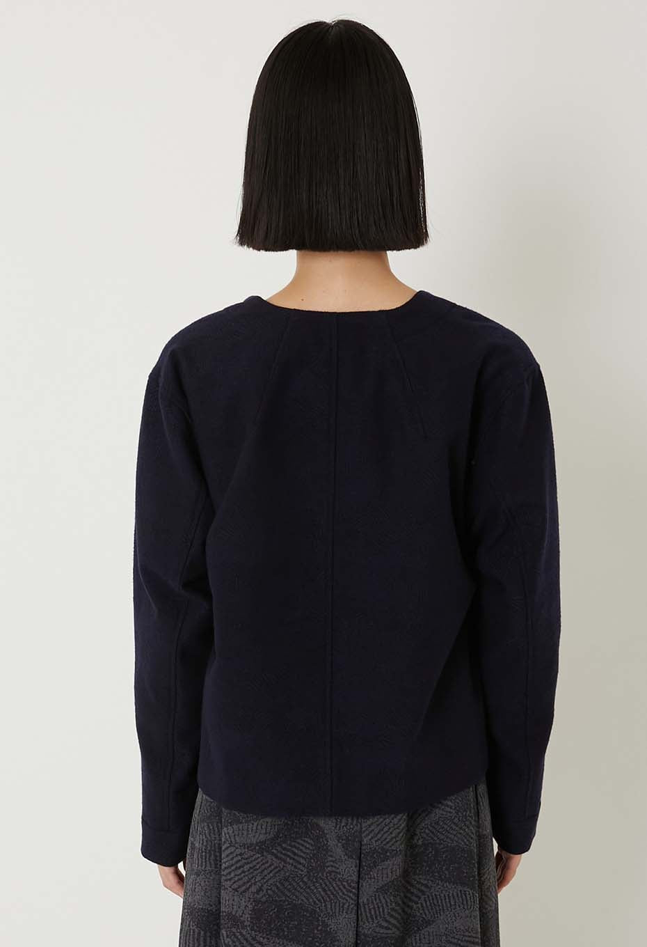 Blue Blue Japan Woman's "Wind Flow" Crewneck Jacket