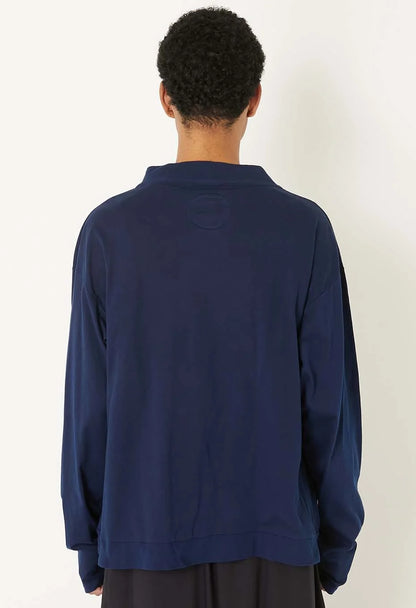 Blue Blue Japan Unisex Knitted Airy Smooth Indigo Haori Cardigan
