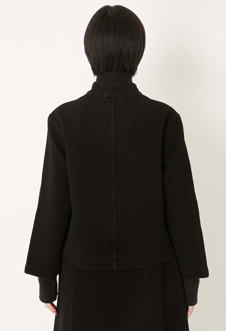 Blue Blue Japan Women's Nijuori Sashiko Haori Jacket - Black