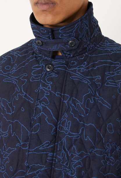 Blue Blue Japan Men's Indigo Jacquard Quilted Jacket