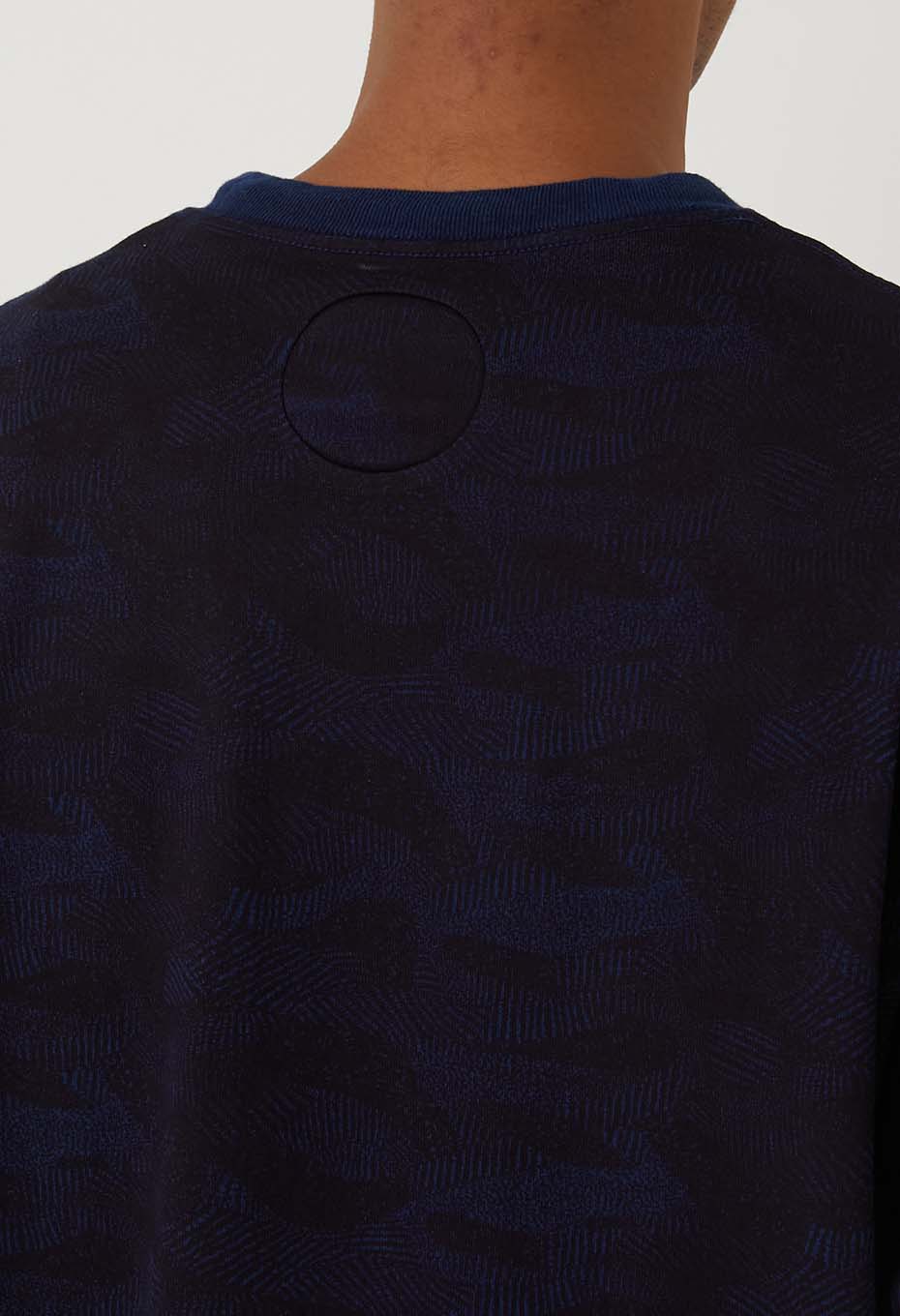 Blue Blue Japan Men's "Wind Flow" Hand-dyed Pullover