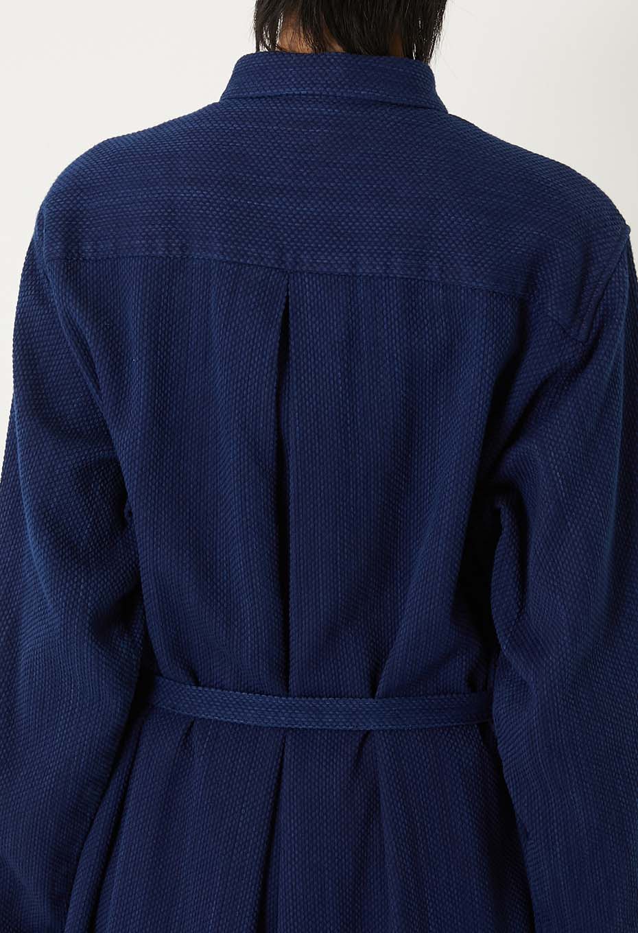 Blue Blue Japan Kasezome Sashiko Shirt Dress