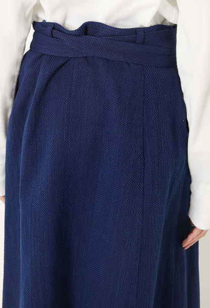 Blue Blue Japan Kasezome Sashiko Wrap Skirt