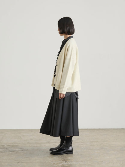 Nicholson & Nicholson Jane Wool Knitted Cardigan - Off-white