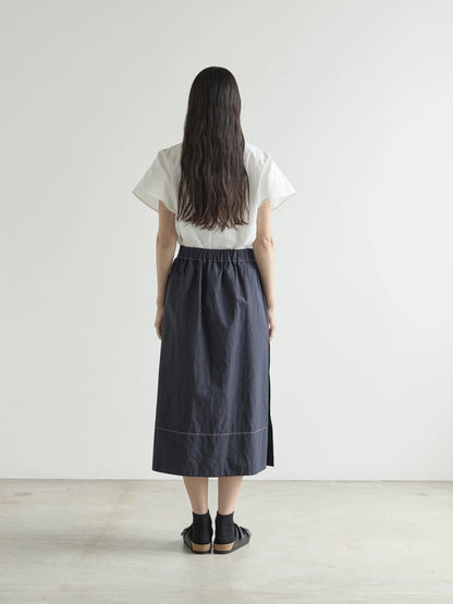 Nicholson & Nicholson Ship Skirt - Navy (Washed Cotton & Nylon)