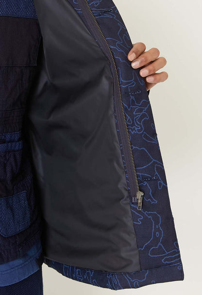 Blue Blue Japan Men's Indigo Jacquard Quilted Jacket