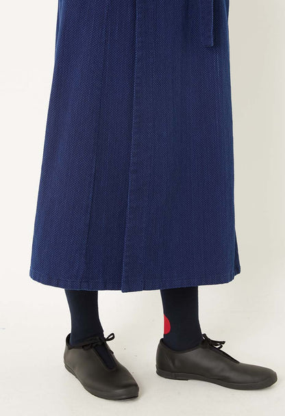 Blue Blue Japan Kasezome Sashiko Wrap Skirt