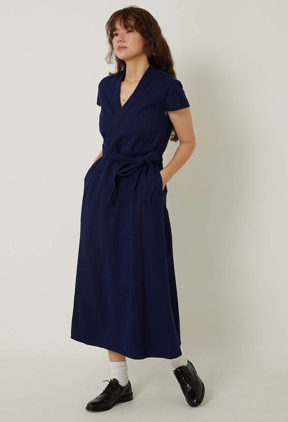 Navy Blue Satin Party Wear Dress | Stylish and Elegant