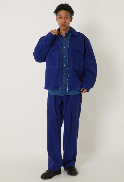 Blue Blue Japan Mens' Woven Sashiko Hand-dyed Zip-up Jacket