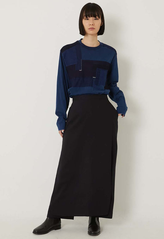 Blue Blue Japan Woman's Stretch Dry Twill Wide Wrap Pants