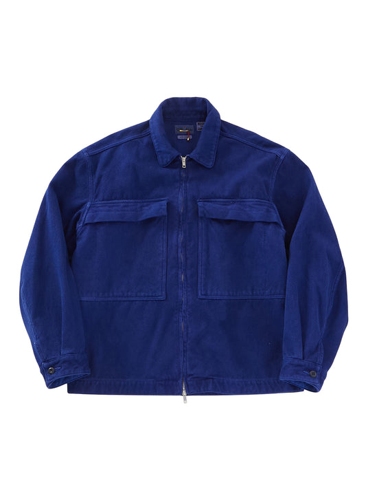 Blue Blue Japan Mens' Woven Sashiko Hand-dyed Zip-up Jacket