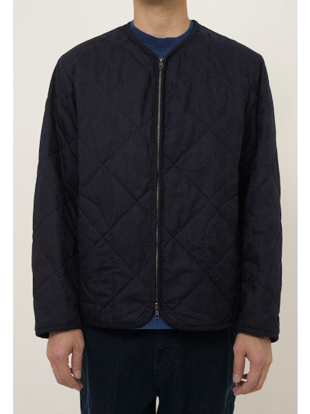 Blue Blue Japan "Tsujigahana" Jacquard Quilted Short Jacket (Unisex)