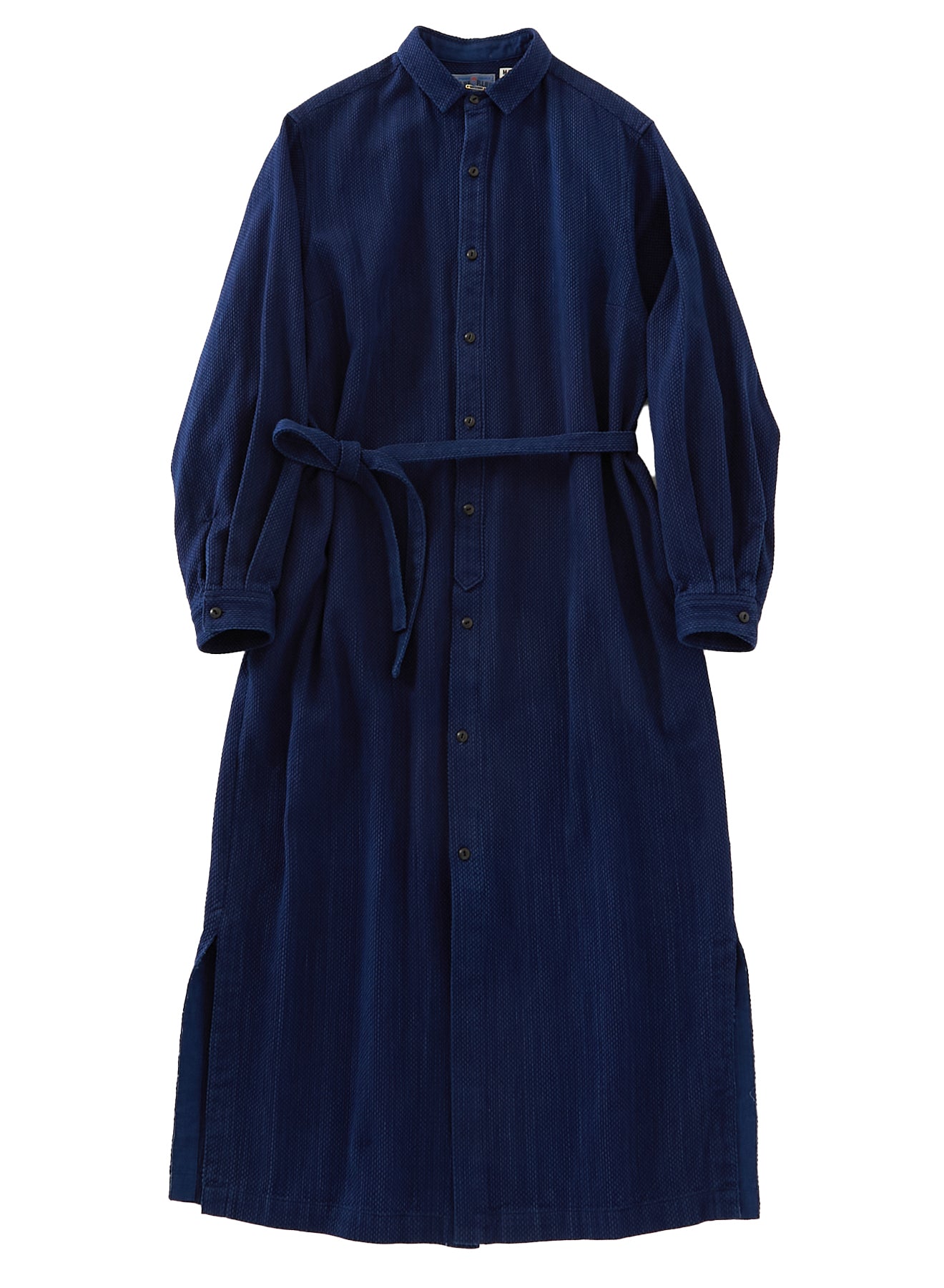Blue Blue Japan Kasezome Sashiko Shirt Dress