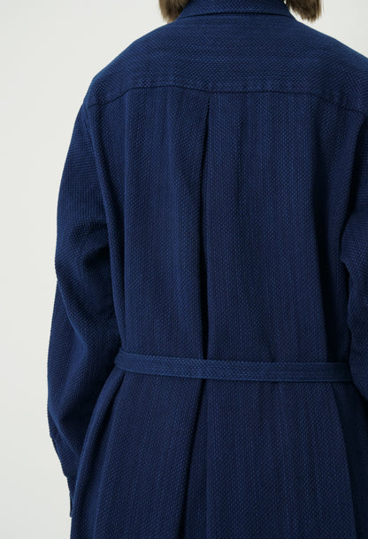 Blue Blue Japan Kasezome Sashiko Shirt Dress