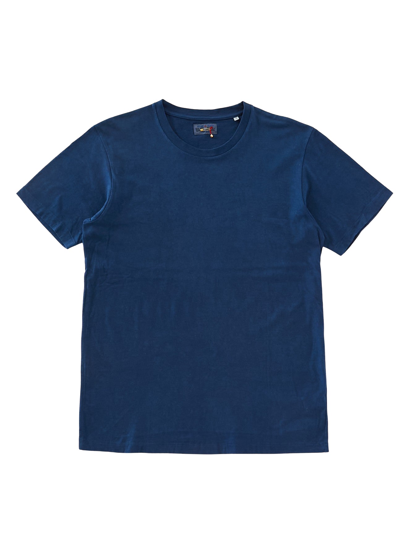 Blue Blue Japan Unisex Knitted Pure Indigo Hand-dyed T-shirt - Dark Indigo