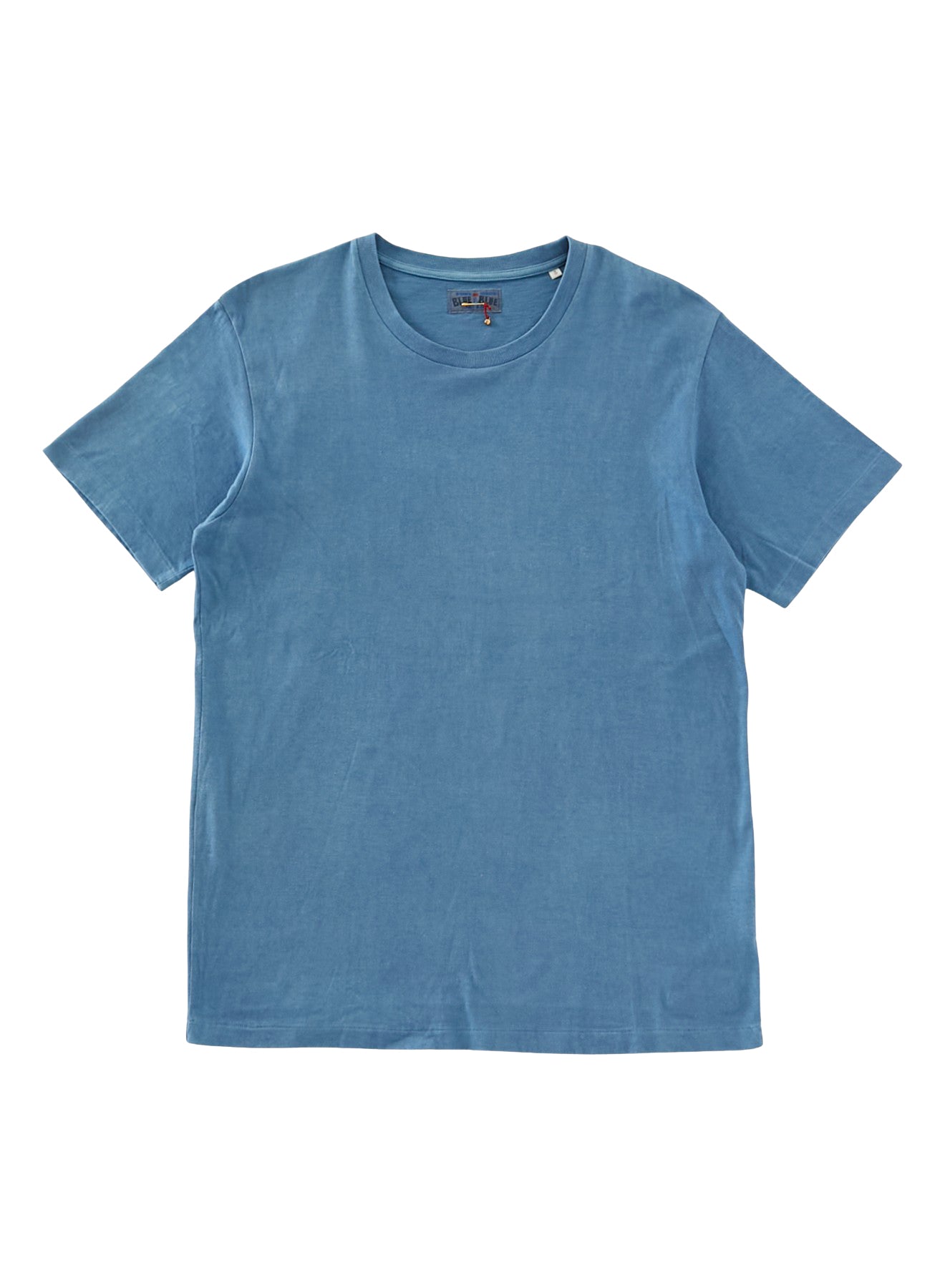 Blue Blue Japan Unisex Knitted Pure Indigo Hand-dyed T-shirt - Light Indigo