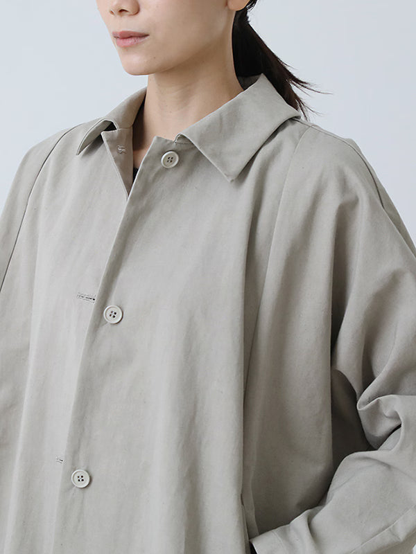evam eva Cotton/Hemp Short Coat - Sage