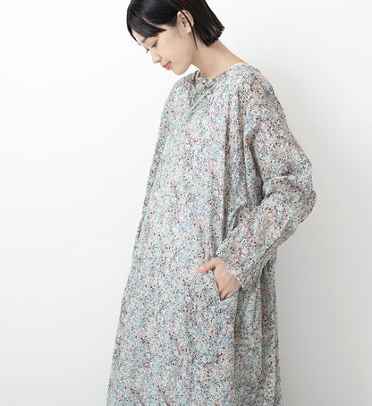 Veritecoeur Liberty Print Dress - Blue Print (VC-2642)