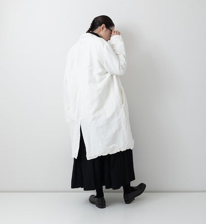 Veritecoeur Buttonless Cotton Linen Coat - Hakua